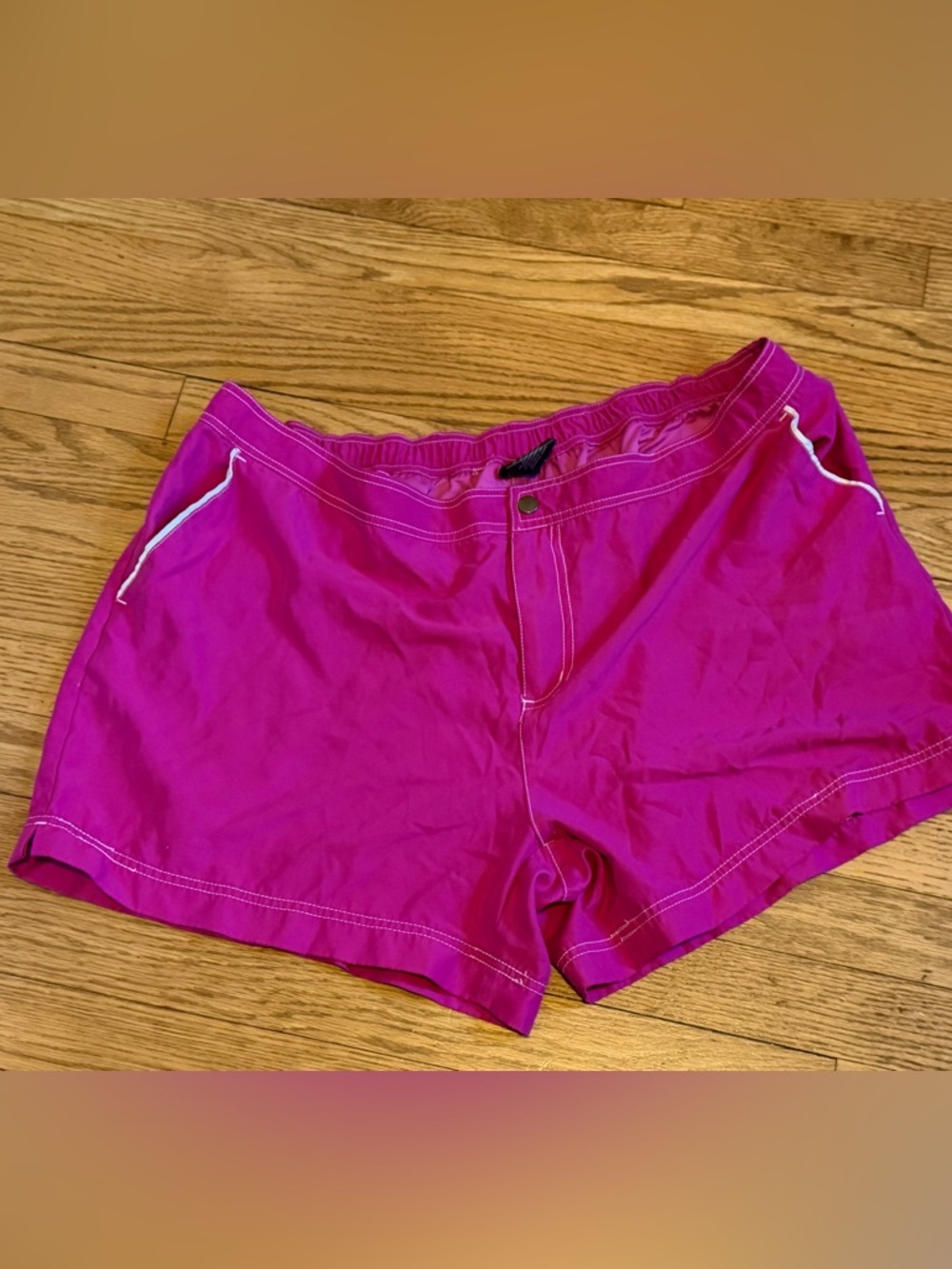 Catalina Women’s Plus 2X (18W–20W) Pink Board Swim Shorts Lined
